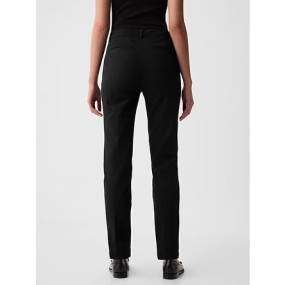 GAP Mid Rise Stretch Slim Straight Ankle Pants Black Size 4 PETITE #469007 RT$70 - Picture 8 of 16